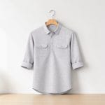 Men's Ash Grey Cotton Katua