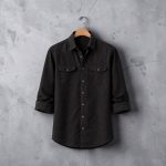 Men's Black Oxford Cotton Casual Shirt