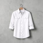 Men's White Oxford Cotton Casual Shirt