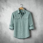 Men's Sage Green Oxford Cotton Casual Shirt