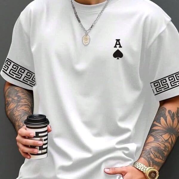 "Jesus" Cross Vertical Typographic Oversized Black T-Shirt