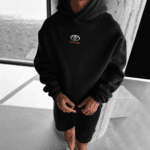 "Toyota Celica Legend" JDM Car Graphic Oversized Black Hoodie - Image 2